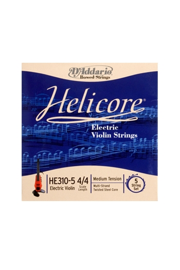 Helicore Electric Violin 5 String Set - 4/4 Medium Tension