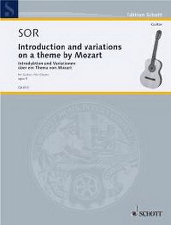 Introdution And Variations On A Theme Of Mozart: Op9: Guitar