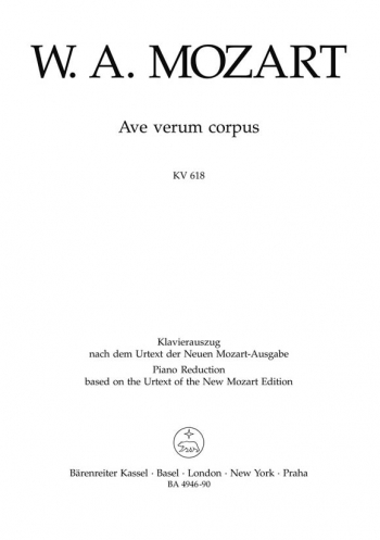 Ave Verum: K618: Vocal Score (Barenreiter)