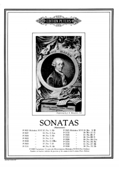 Sonata In Xv1-19/ No9 In D: Piano (Peters)
