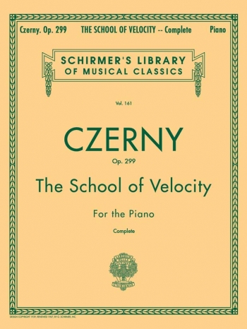 School Of Velocity Op.299 Complete Piano (Schirmer)
