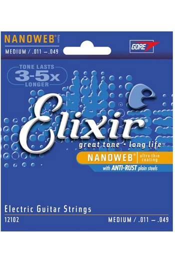 Elixir Nanoweb Medium Electric Guitar