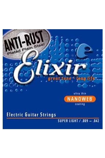 Elixir Electric Guitar Nanoweb Super Light 9-42