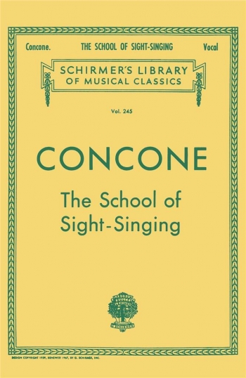 School Of Sight Singing Vocal Tutor (Schirmer)