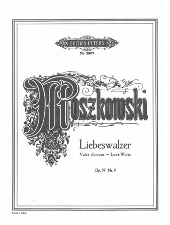 Love Waltz Op.57/5: Piano (Peters)