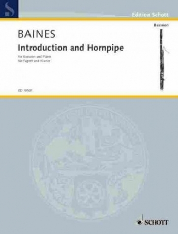 Introduction and Hornpipe: Bassoon & Piano (Schott)