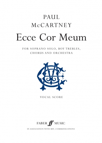 Ecce Cor Meum: Soprano and Boys Trebles and Chorus: Vocal Score