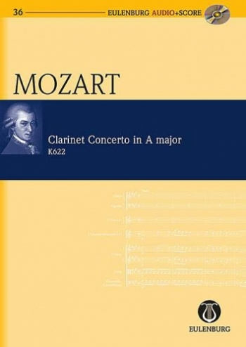 Clarinet Concerto: A Major: K622: Miniature Score  (Audio Series No 36)