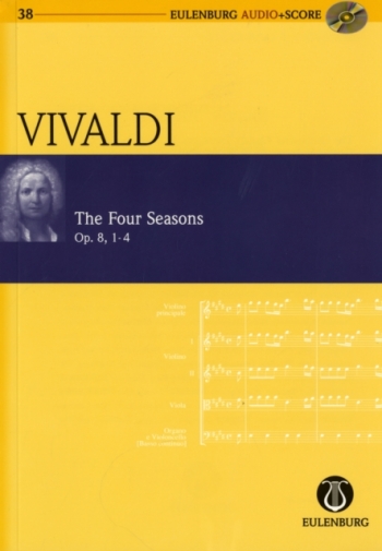 The Four Seasons: Op8 1-4: Miniature Score  (Audio Series No 38)