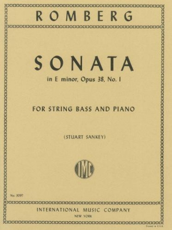Sonata E Minor Op.38/1 Double Bass & Piano (International)