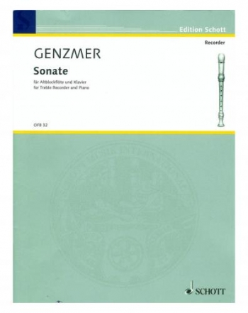 Sonate: Treble Recorder and Piano