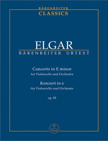 Cello Concerto: E Minor Study score (Barenreiter)