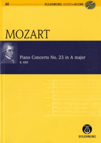 Piano Concerto: No.23 -A Major: Miniature Score  (Audio Series No 40)
