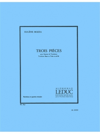 3 Pieces For  4 Trombones: Quartet (Leduc)