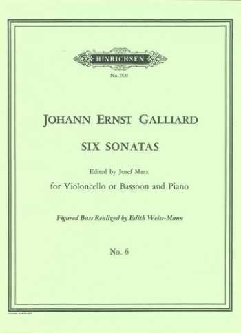 Sonata In C Major: No.6 Bassoon & Piano