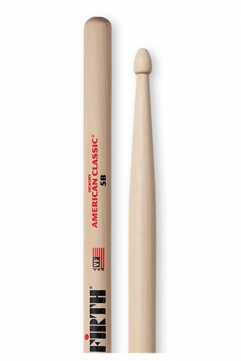 Drum Stick 5B: Vic Firth American Classic: Hickory Wood Tip