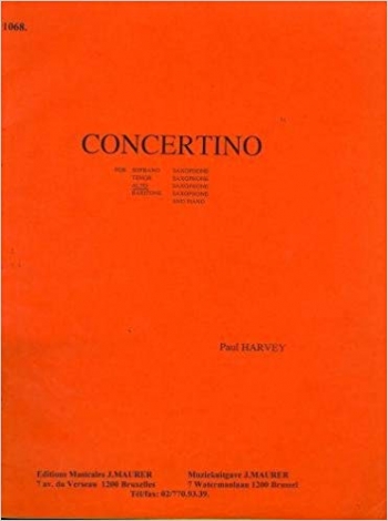 Concertino: Alto Saxophone & Piano (Paul Harvey)