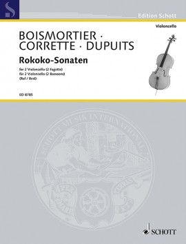 Rococo Sonatas (Rokoko) Boismortier/Corrette/Dupits For 2 Cellos Or 2 Bassoons (Schott)