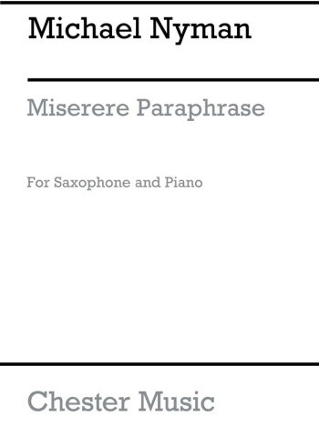 Miserere Paraphrase Soprano Saxophone & Piano