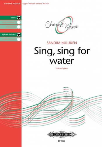 Sing Sing For Water: Ssa And Piano: Easy Upper Voices (Choral Vivace)