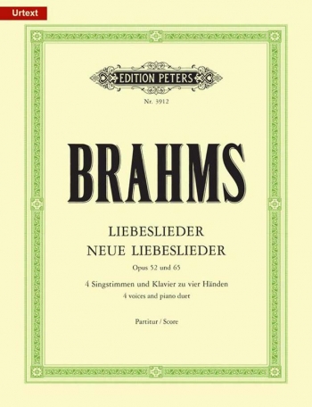 Liebeslider And New Libesleider Waltzes: Op52and65: SATB and Piano Duet