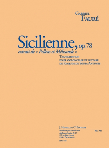 Sicilienne Op.78: G Minor: Cello & Guitar