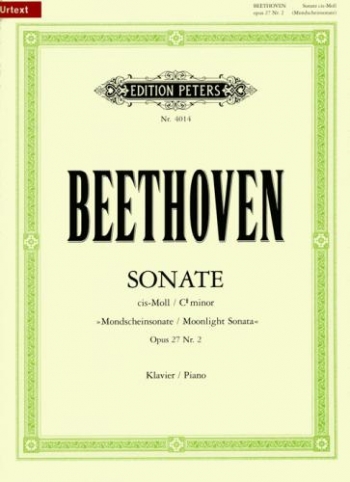 Piano Sonata C# Minor Op.27/2 (Moonlight): Piano  Urtext (Peters)