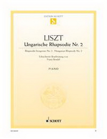 Hungarian Rhapsody: Easy Piano: Piano (Schott Ed)