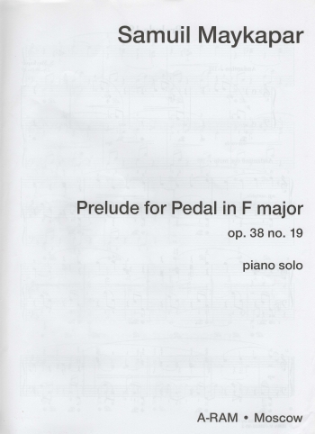 Prelude For Pedal F Major Op.38 No.19: Piano