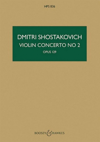 Violin Concerto 2 Op.129: Minature Score (B&H)