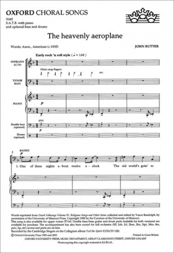 Heavenly Aeroplane The: Vocal SATB (OUP)