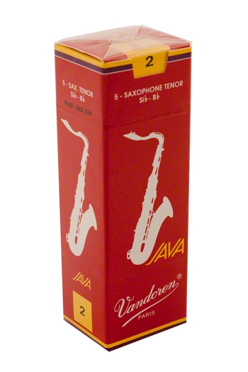 Vandoren Java JV26 Filed Red Cut Tenor Saxophone Reeds (5 Pack)