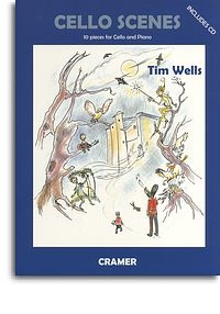 Cello Scenes: 10 Pieces For Cello & Piano Book & Cd (Tim Wells) (Cramer)
