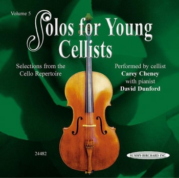 Solos For Young Cellists Vol.5 Cello & Piano Cd Only (Cheney) (Alfred)