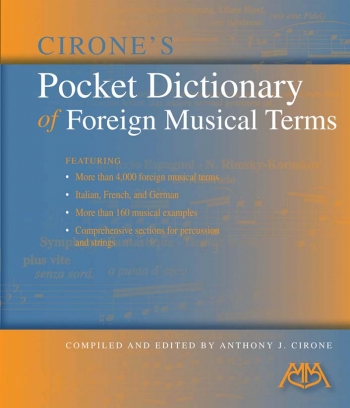 Pocket Dictionary Of Foreign Musical Terms