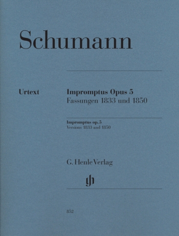 Impromptus: Op 5: Versions 1833 And 1850: Piano  (Henle Ed)