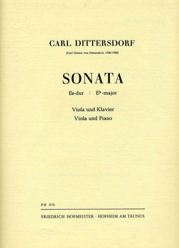 Sonata In E Flat: Viola & Piano
