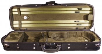 Violin - Case - 4/4 - Oblong - Hidersine (black/Olive)