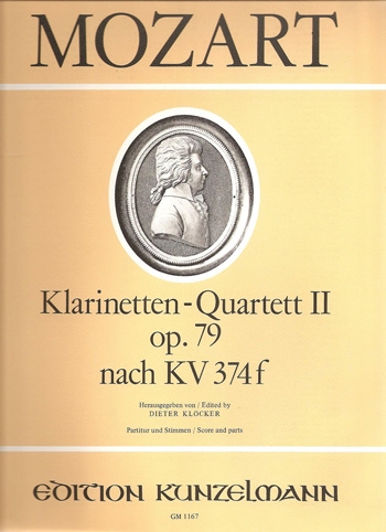 Quartet II Op79 : Clarinet: K374f: Bb Major: Sc&pts (Barenreiter)