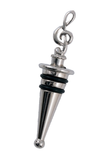 Wine Stopper - Treble Clef (Silver Plated)