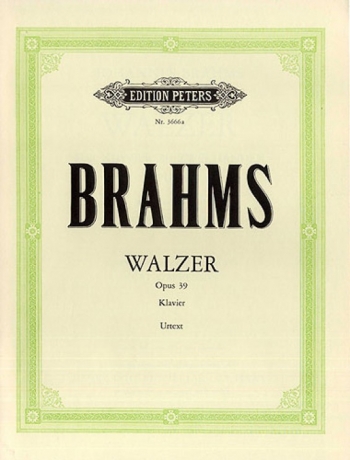 Waltzes Op39: Piano (Peters)