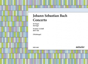 Organ Concerto D Minor  BWV974