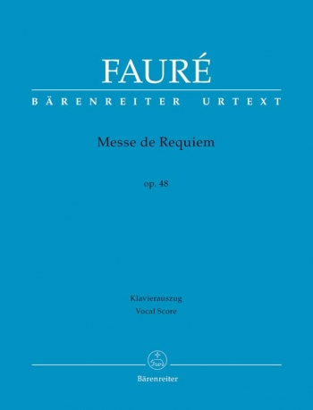 Requiem: Op 48: Vocal Score: Satb (Barenreiter)