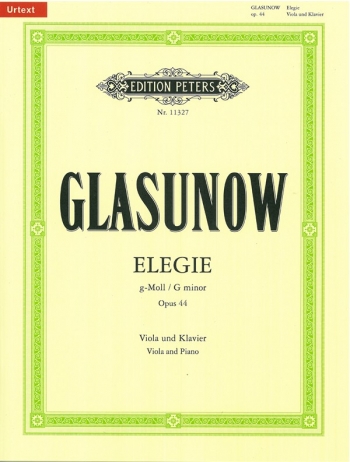 Elegie: G Minor: Op44: Viola And Piano