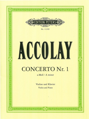 Concerto A Minor No.1: Violin & Piano (Peters)