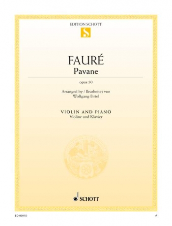 Pavane Op.50: Violin & Piano (Schott)