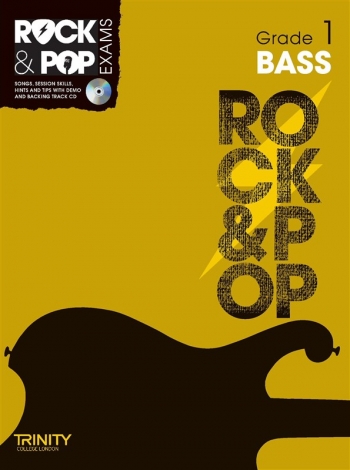 OLD STOCK Rock & Pop Exams: Bass Guitar Grade 1: Book & CD (Trinity) 2012