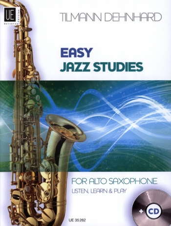 Easy Jazz Studies For Alto Saxophone: Listen Learn And Play