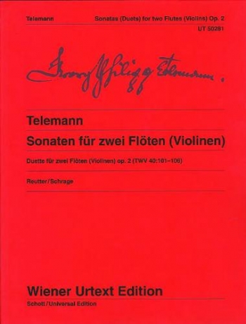 Sonatas Op2 For Two Flutes (Violins) (Wiener)