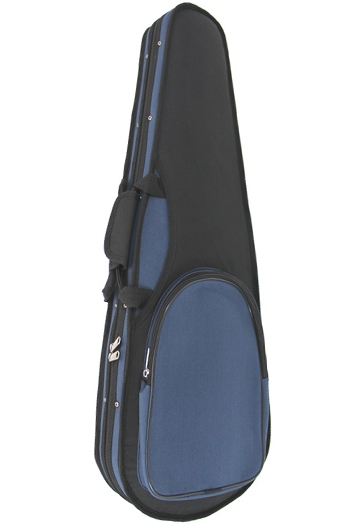 GSJ Styro Shaped 4/4 Violin Case - Black & Blue